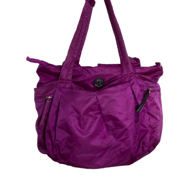 Lululemon Triumph Tote Duffel Gym Bag Raspberry